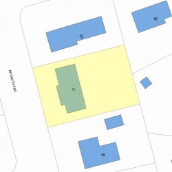 75 Mccarthy Rd, Newton MA 02459-3644 plot plan