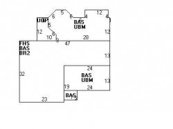 42 Windermere Rd, Newton MA  02466-2520 floor plan