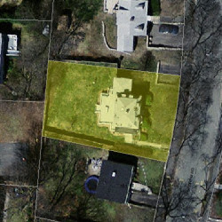 95 Fordham Rd, Newton MA  02465-1208 aerial view