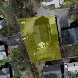 25 Oak St, Newton MA 02464-1407 aerial view