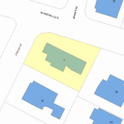 4 Copley St, Newton MA  02458-2205 plot plan