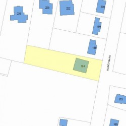 184 Islington Rd, Newton MA 02466-1012 plot plan