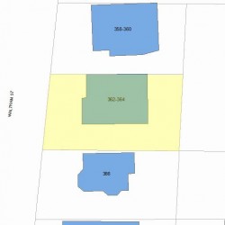362 Waltham St, Newton MA 02465-1732 plot plan