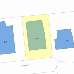 15 Claflin Pl, Newton MA 02460-1929 plot plan
