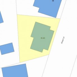 61 Jasset St, Newton MA 02458-1055 plot plan