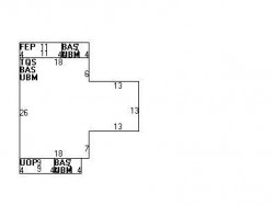 21 Cottage Pl, Newton MA  02465-1525 floor plan