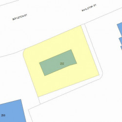 232 Boylston St, Newton MA  02461 plot plan