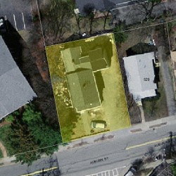 535 Auburn St, Newton MA 02466-1739 aerial view