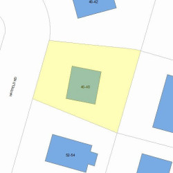 48 Hatfield Rd, Newton MA  02465-1229 plot plan