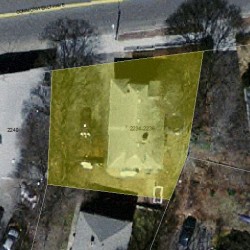 2236 Commonwealth Ave, Newton MA  02466-1804 aerial view