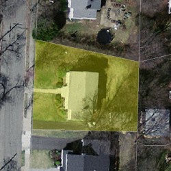 29 Charlotte Rd, Newton MA  02459-1707 aerial view