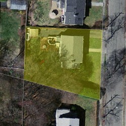 40 Charlotte Rd, Newton MA  02459-1708 aerial view