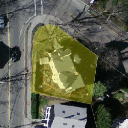 334 Franklin St, Newton MA 02458-2301 aerial view