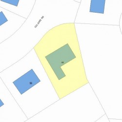 44 Colgate Rd, Newton MA  02462-1308 plot plan