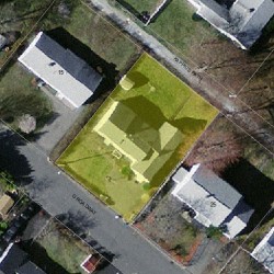 19 Kappius Path, Newton MA 02459-3712 aerial view