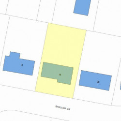 14 Swallow Dr, Newton MA  02462-1306 plot plan