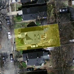 18 Winona St, Newton MA  02466-1418 aerial view