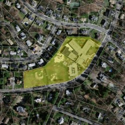 250 Brookline St, Newton MA 02459-3199 aerial view