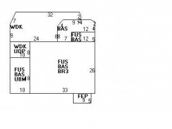 15 Hamlin Rd, Newton MA 02459-1001 floor plan