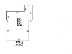 124 Carlisle St, Newton MA 02459-2309 floor plan