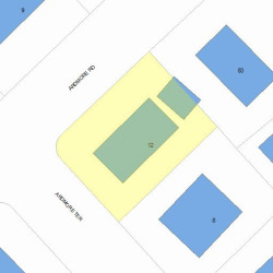 12 Ardmore Rd, Newton MA  02465-2321 plot plan