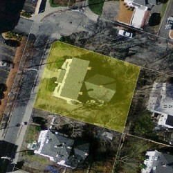 6 Baldwin St, Newton MA  02458-2012 aerial view