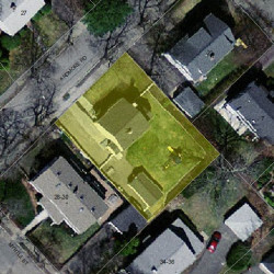 28 Ardmore Rd, Newton MA  02465-2335 aerial view