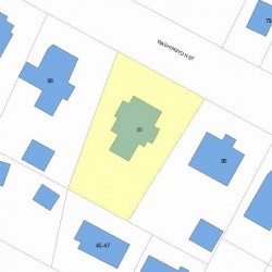 90 Washington St, Newton MA 02458-2220 plot plan