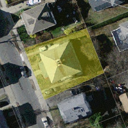 18 Washburn St, Newton MA 02458-1304 aerial view