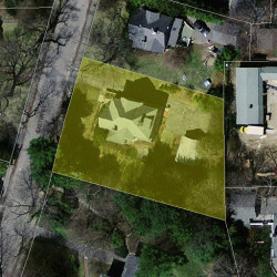 20 Exeter St, Newton MA 02465-2621 aerial view