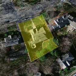 138 Cotton St, Newton MA 02458-2641 aerial view