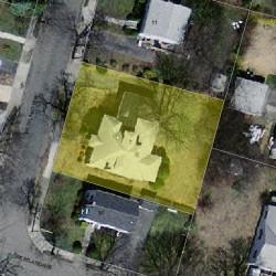 7 Westland Ter, Newton MA 02465-1524 aerial view