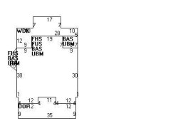 102 Hunnewell Ave, Newton MA 02458-2242 floor plan