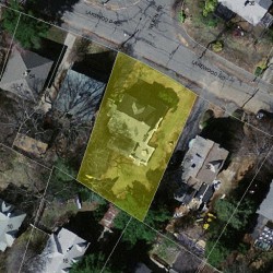 44 Lakewood Rd, Newton MA  02461-1226 aerial view