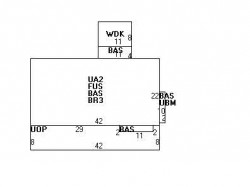 139 Woodward St, Newton MA 02461-1342 floor plan