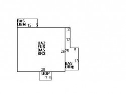 211 Woodward St, Newton MA 02468-2029 floor plan