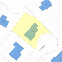 50 Fairhaven Rd, Newton MA 02459-3424 plot plan