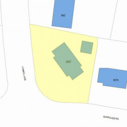 1087 Commonwealth Ave, Newton MA 02459-1447 plot plan