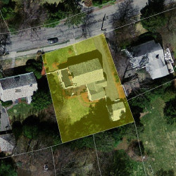 272 Highland Ave, Newton MA  02465-2514 aerial view