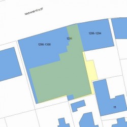 1296 Washington St, Newton MA 02465-2001 plot plan