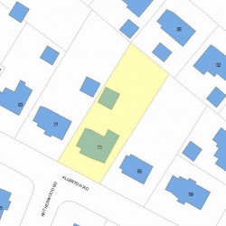 73 Allerton Rd, Newton MA 02459-2417 plot plan