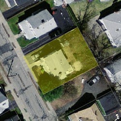 48 Kensington St, Newton MA  02460-1312 aerial view