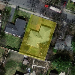 16 Maynard St, Newton MA  02465-1316 aerial view