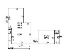20 Hunter St, Newton MA  02465-2438 floor plan