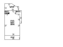 12 Fair Oaks Ave, Newton MA  02460-1217 floor plan