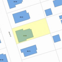 66 Dalby St, Newton MA 02458-1033 plot plan