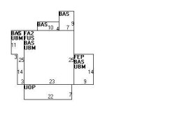 19 Bowdoin St, Newton MA  02461-1431 floor plan