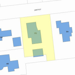 372 Cabot St, Newton MA 02460-2252 plot plan