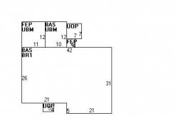 351 Parker St, Newton MA  02459-2630 floor plan
