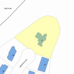 85 Kingswood Rd, Newton MA 02466-1013 plot plan